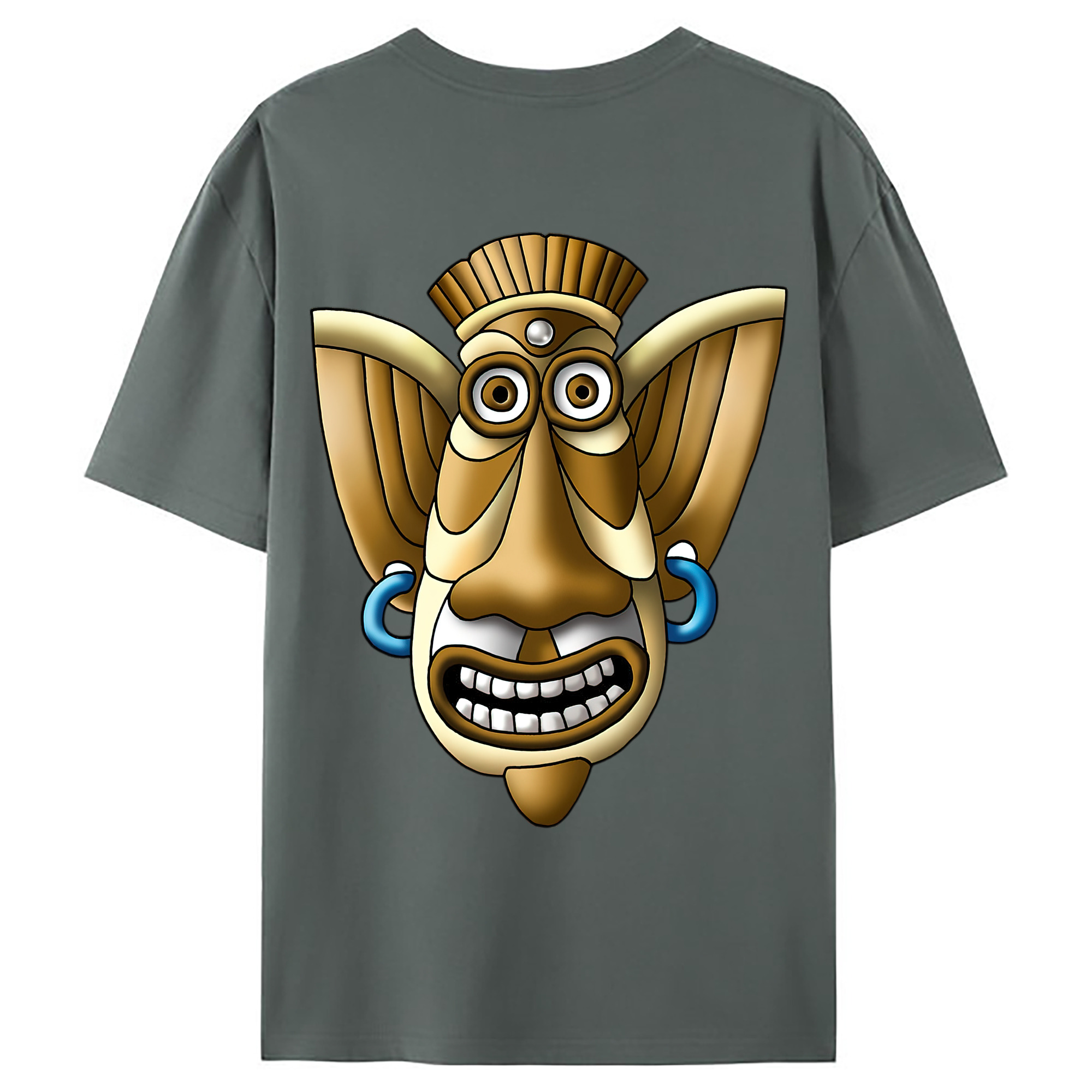 （画像用） ドラゴンクエスト Doragon Kuesuto Dragon Quest 綿100％ メンズ半袖Tシャツ（バックプリント） 通気性